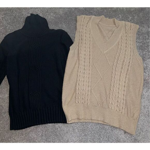 Lot of 2 Knitwear Women’s Sweaters Vest XL - Picture 1 of 8